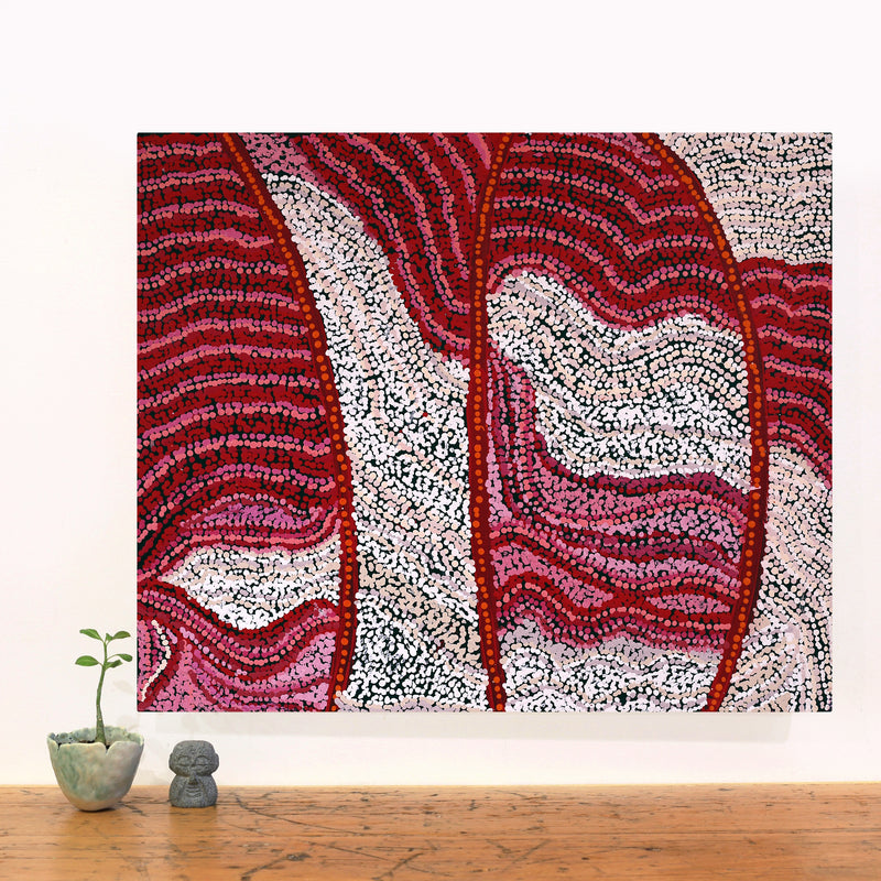 Aboriginal Artwork by Katie Walatinna, Walatinna, 60x50cm