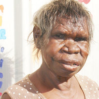 Aboriginal Artwork by Katrina Nampijinpa Brown, Watiya-warnu Jukurrpa (Seed Dreaming), 50x40cm