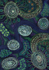 Aboriginal Artwork by Katrina Tjitayi, Kaliny-Kalinypa, 101x70cm