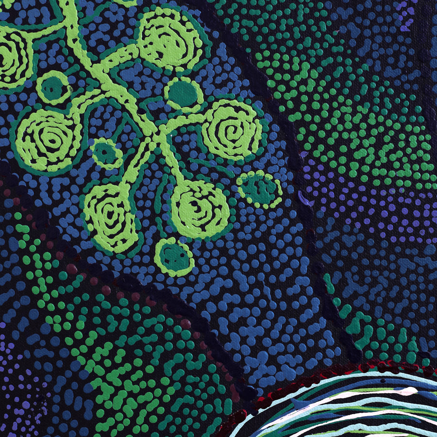 Aboriginal Artwork by Katrina Tjitayi, Kaliny-Kalinypa, 101x70cm