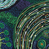 Aboriginal Artwork by Katrina Tjitayi, Kaliny-Kalinypa, 101x70cm
