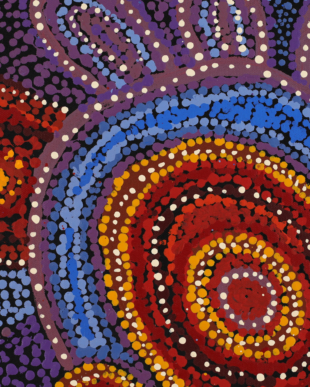 Aboriginal Artwork by Katrina Tjitayi, Kaliny-Kalinypa, 120x60cm