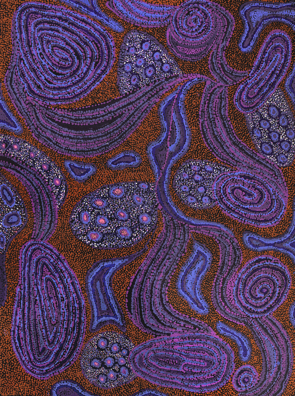 Aboriginal Artwork by Katrina Tjitayi, Kaliny-Kalinypa, 122x91cm