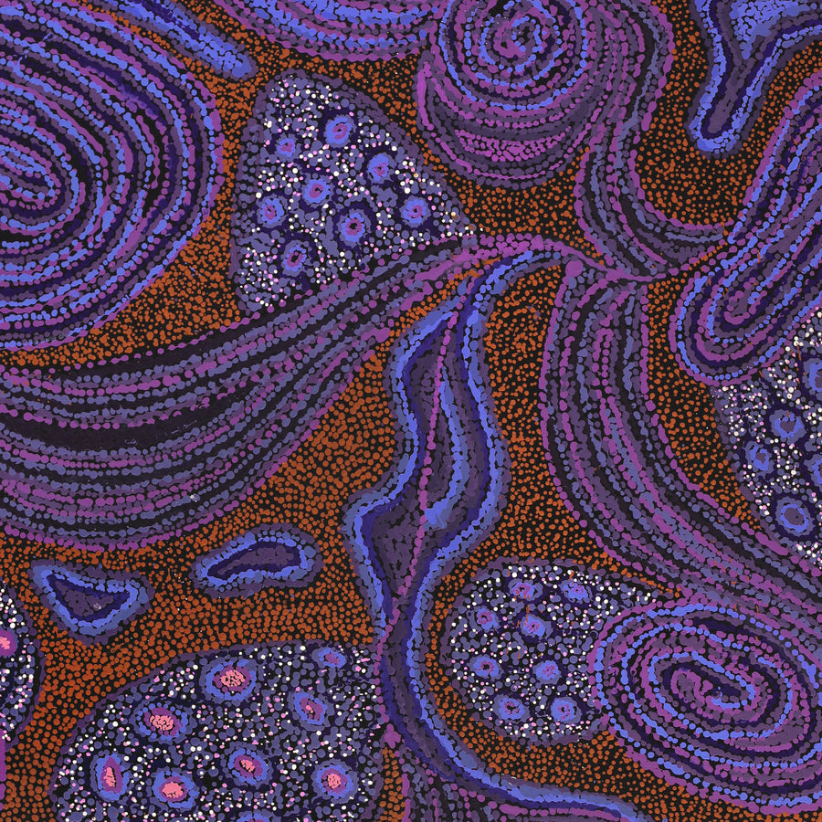 Aboriginal Artwork by Katrina Tjitayi, Kaliny-Kalinypa, 122x91cm