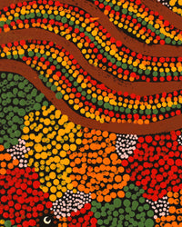 Aboriginal Artwork by Katrina Tjitayi, Kaliny-Kalinypa, 101x71cm
