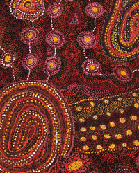 Aboriginal Artwork by Katrina Tjitayi, Kaliny-Kalinypa, 102x76cm