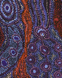 Aboriginal Artwork by Katrina Tjitayi, Kaliny-Kalinypa, 60x30cm