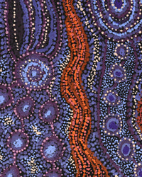 Aboriginal Artwork by Katrina Tjitayi, Kaliny-Kalinypa, 60x30cm
