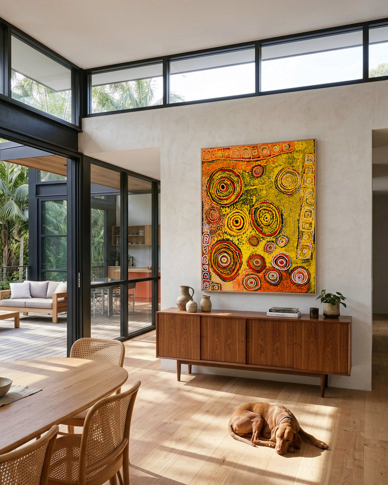 Kay Finn, Waterholes, 152x122cm