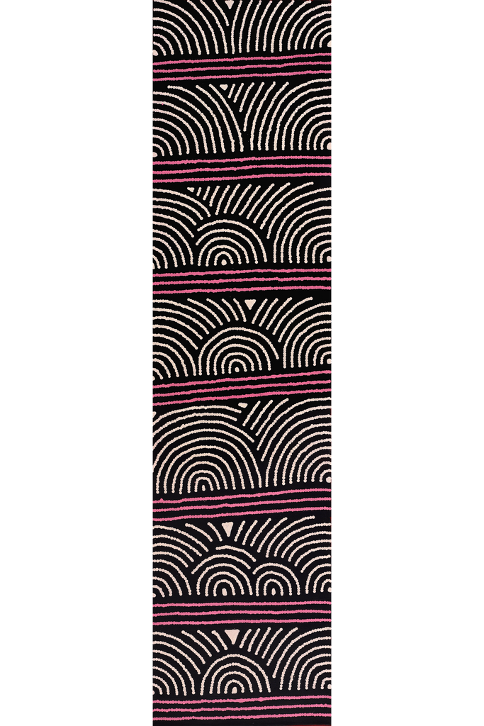 Aboriginal Artwork by Kaylene Nungurrayi Brown, Karnta Jukurrpa (Womens Dreaming), 122x30cm