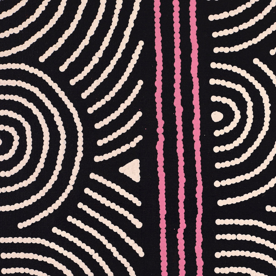 Aboriginal Artwork by Kaylene Nungurrayi Brown, Karnta Jukurrpa (Womens Dreaming), 122x30cm