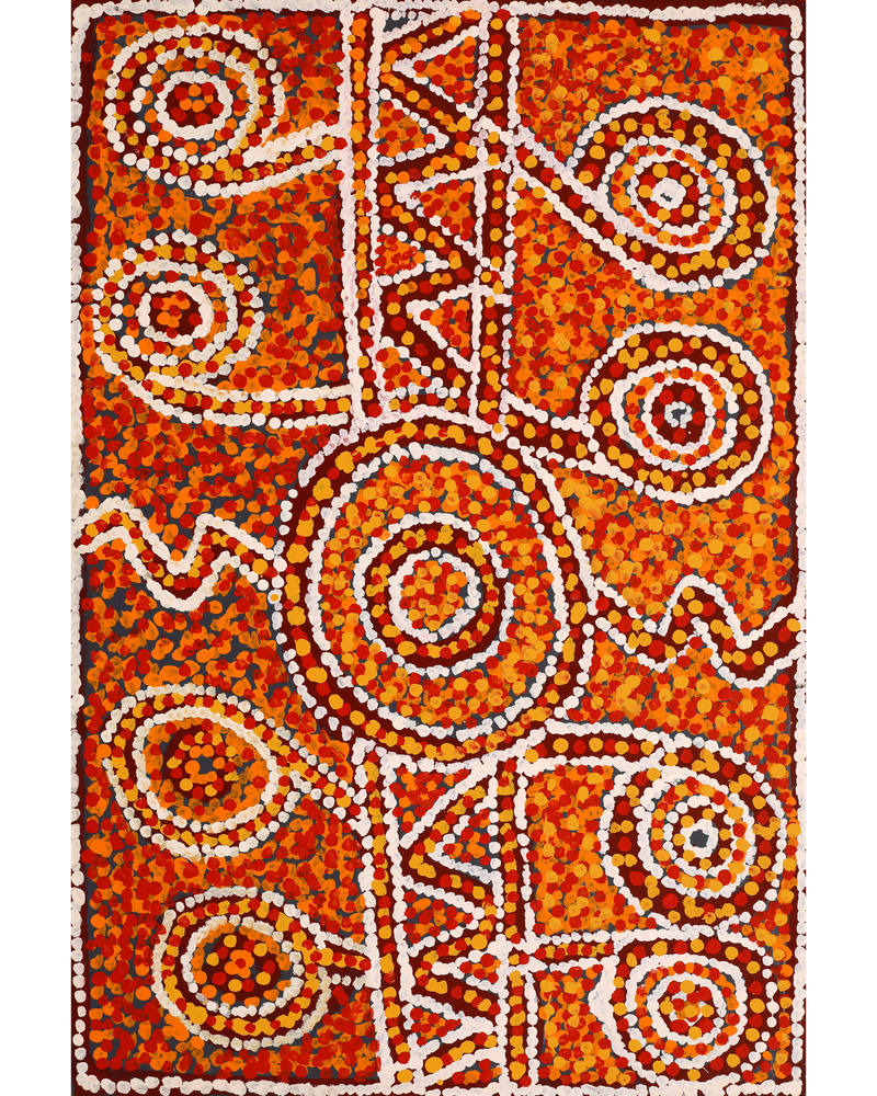 Aboriginal Artwork by Keith Minunga, 91x61cm