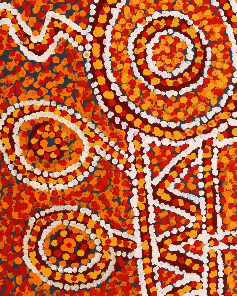 Aboriginal Artwork by Keith Minunga, 91x61cm