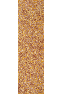 Aboriginal Artwork by Kelly-Anne Nungarrayi Gibson, Ngapa Jukurrpa (Water Dreaming) - Puyurru, 107x30cm