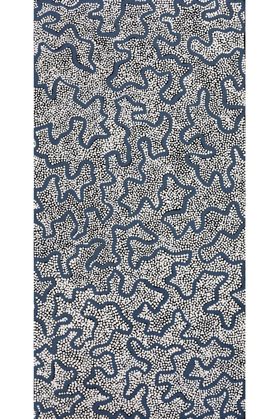 Aboriginal Artwork by Kelly-Anne Nungarrayi Gibson, Ngapa Jukurrpa (Water Dreaming) - Puyurru, 91x46cm