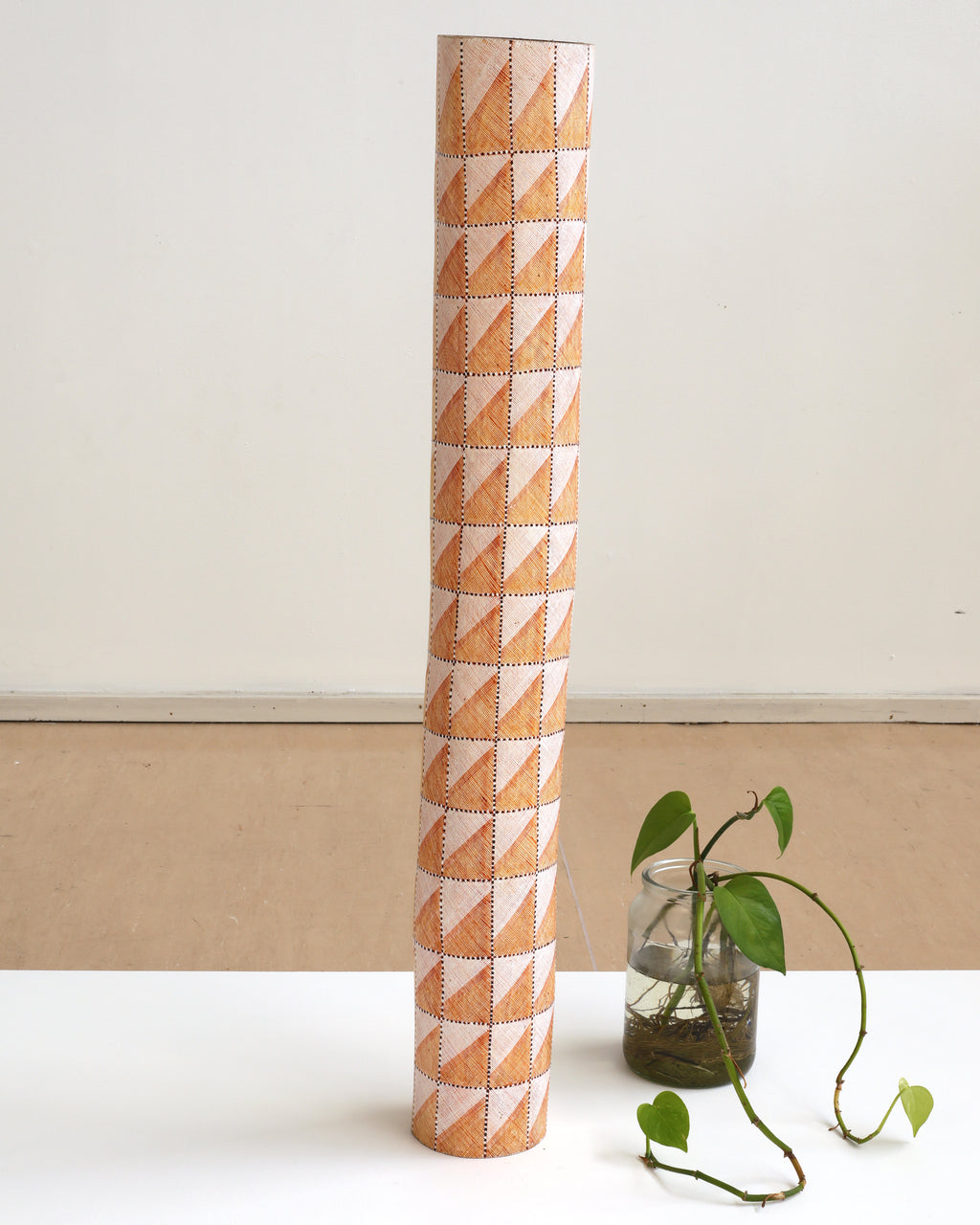 Aboriginal Artwork by Kenan Namunjdja, Lorrkon (Hollow Log), Kalawan, 89x11cm