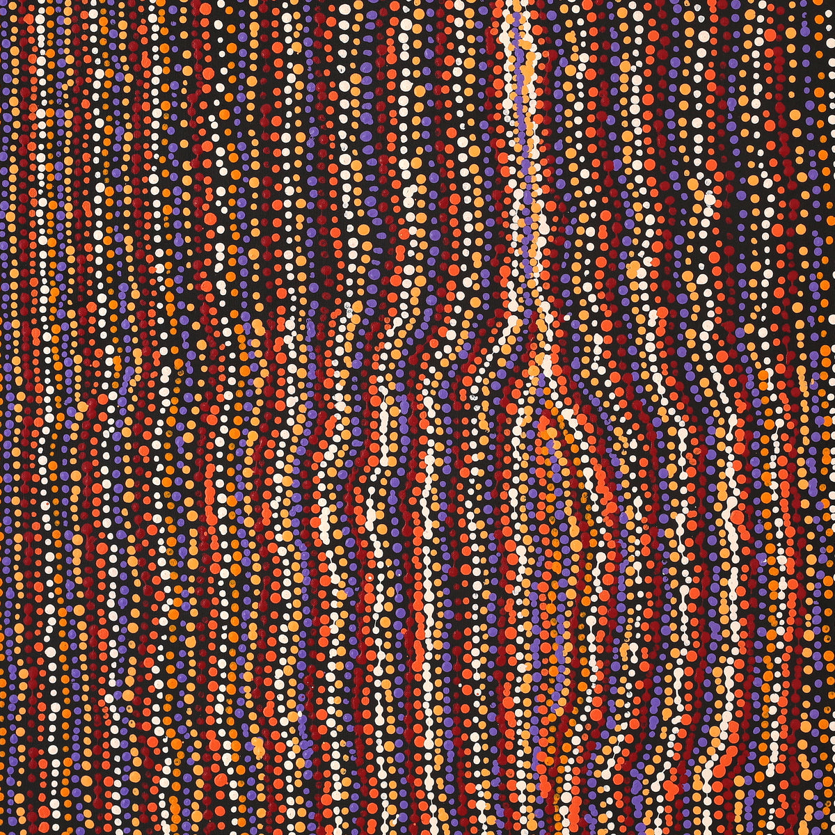 Aboriginal Art by Kieran Japangardi Michaels, Lappi Lappi Jukurrpa, 91x91cm - ART ARK®