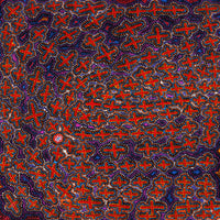 Aboriginal Artwork by Kershini Napaljarri Collins, Ngatijirri Jukurrpa (Budgerigar Dreaming), 91x91cm