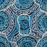 Aboriginal Artwork by Kirsty-Anne Napanangka Martin, Ngalyipi Jukurrpa (Snakevine Dreaming) - Mina Mina, 30x30cm