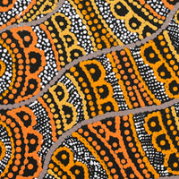 Aboriginal Artwork by Kirsty-Anne Napanangka Martin, Ngalyipi Jukurrpa (Snakevine Dreaming) - Mina Mina, 30x30cm