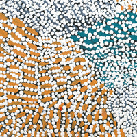 Aboriginal Artwork by Kitty Napaljarri Brown, Mina Mina Jukurrpa (Mina Mina Dreaming) - Janyinki, 30x30cm