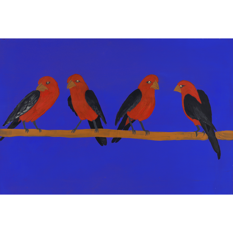Aboriginal Artwork by Kushia Young, Tjulpu, 91x61cm