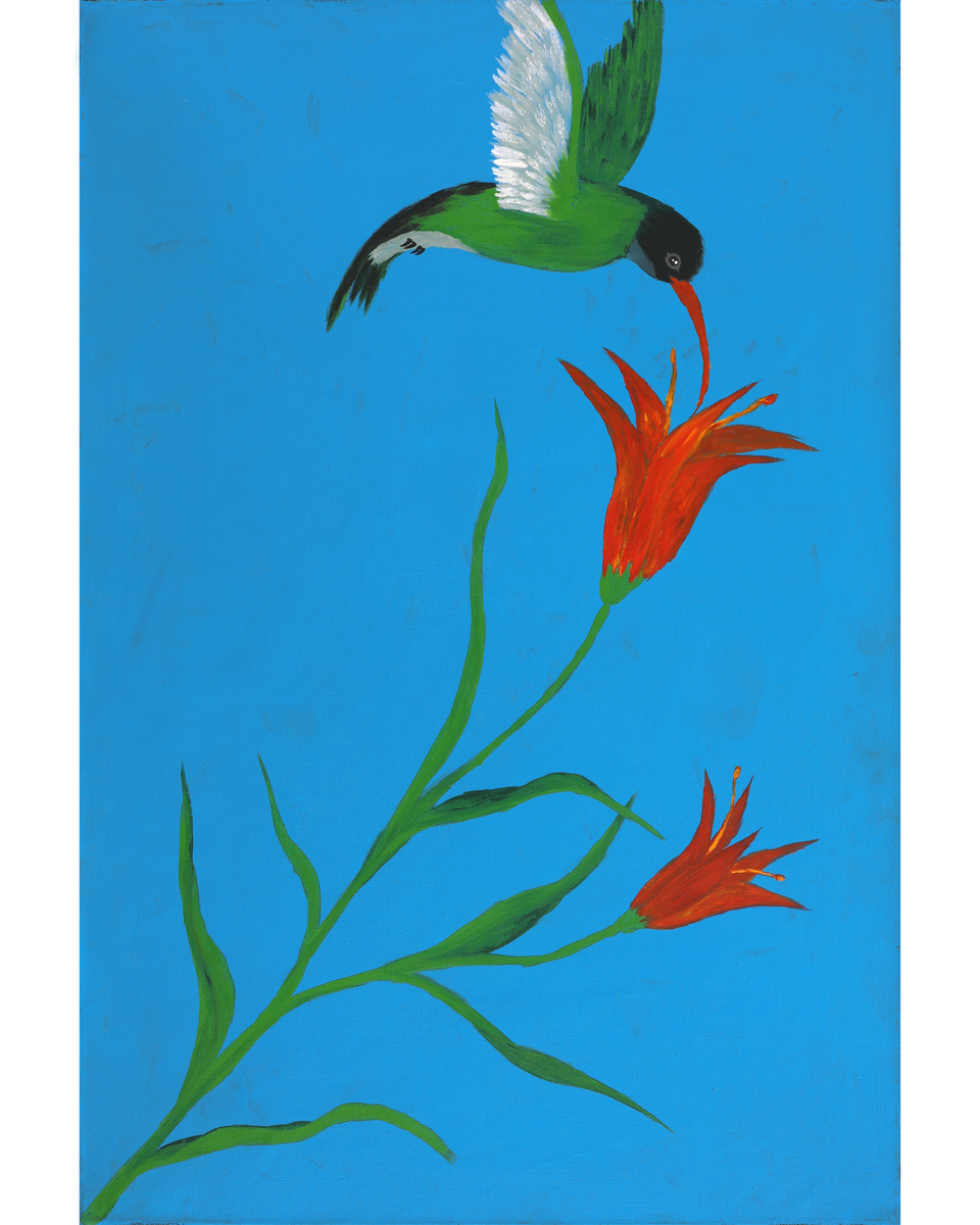 Aboriginal Artwork by Kushia Young, Tjulpu (bird), 91x61cm