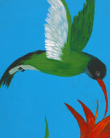 Aboriginal Artwork by Kushia Young, Tjulpu (bird), 91x61cm