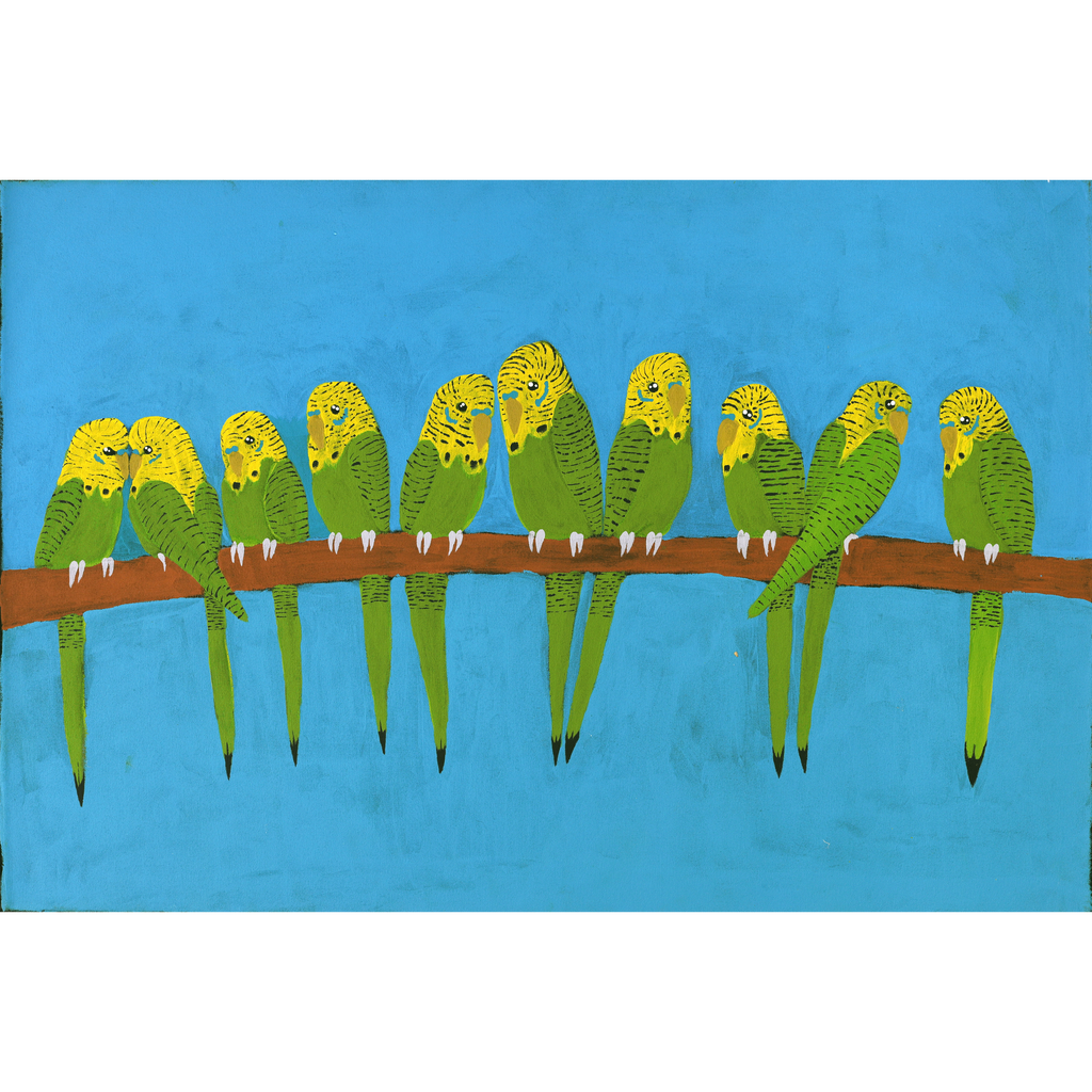 Aboriginal Artwork by Kushia Young, Tjulpu, 91x61cm