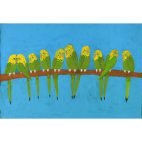 Aboriginal Artwork by Kushia Young, Tjulpu, 91x61cm