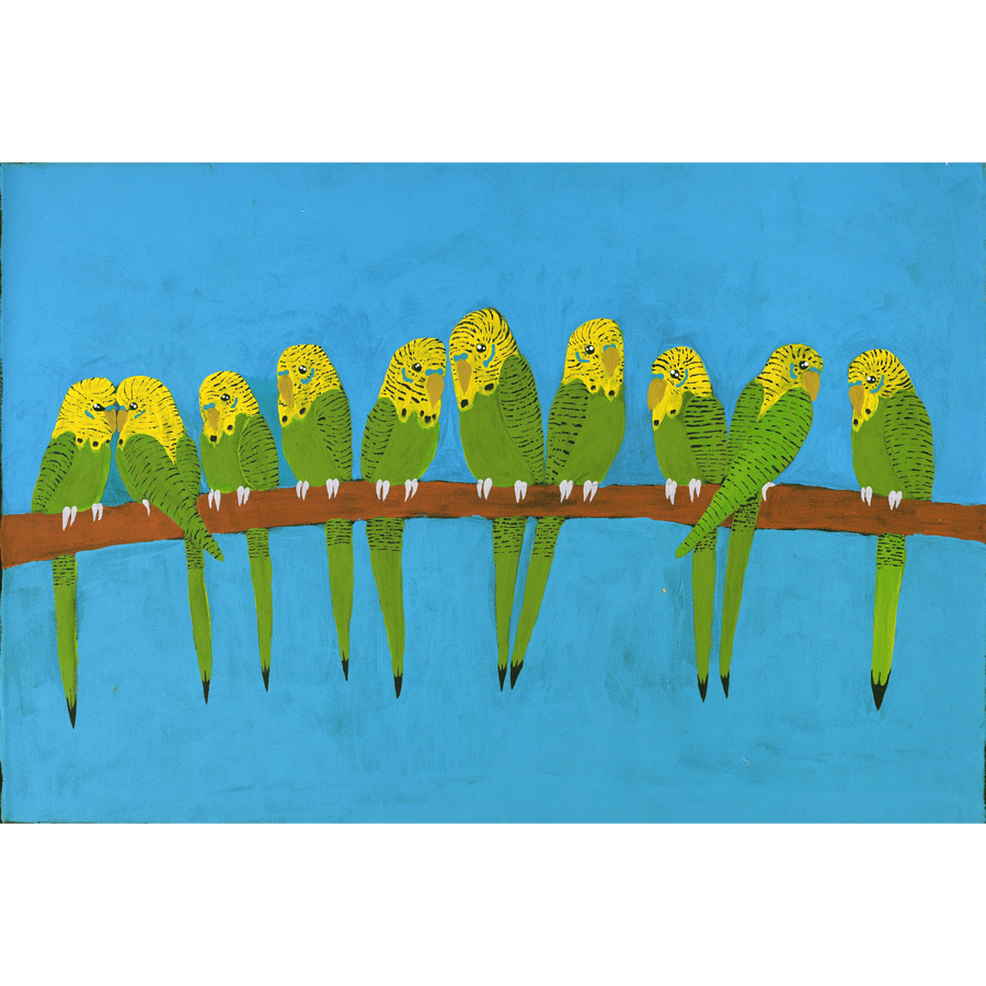 Aboriginal Artwork by Kushia Young, Tjulpu, 91x61cm