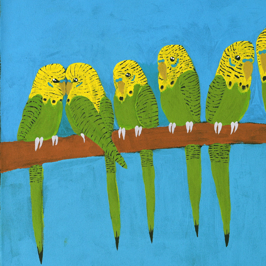 Aboriginal Artwork by Kushia Young, Tjulpu, 91x61cm