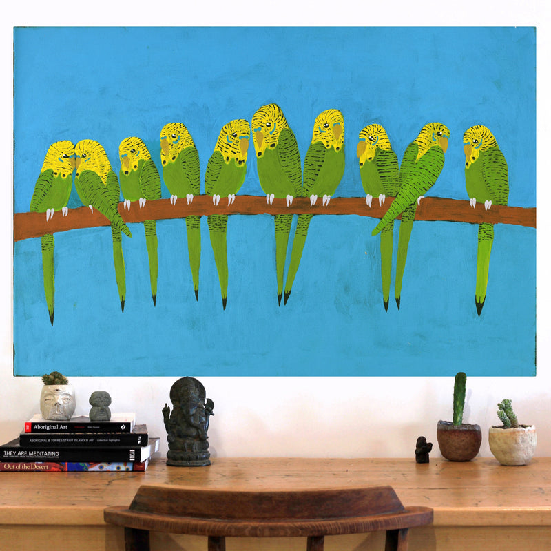 Aboriginal Art by Kushia Young, Tjulpu, 91x61cm - ART ARK®