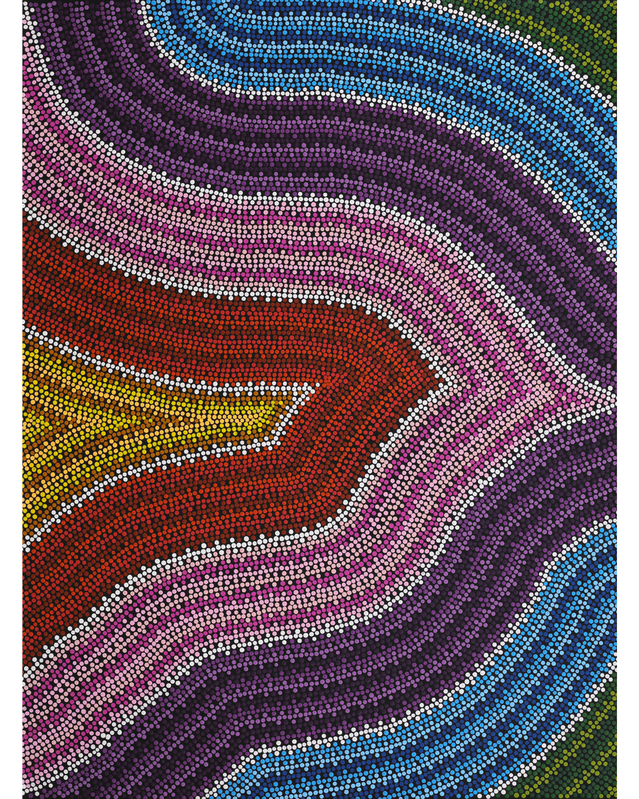 Aboriginal Artwork by Kylie Nelson, Walka Wiru Ngura Wiru, 101x77cm