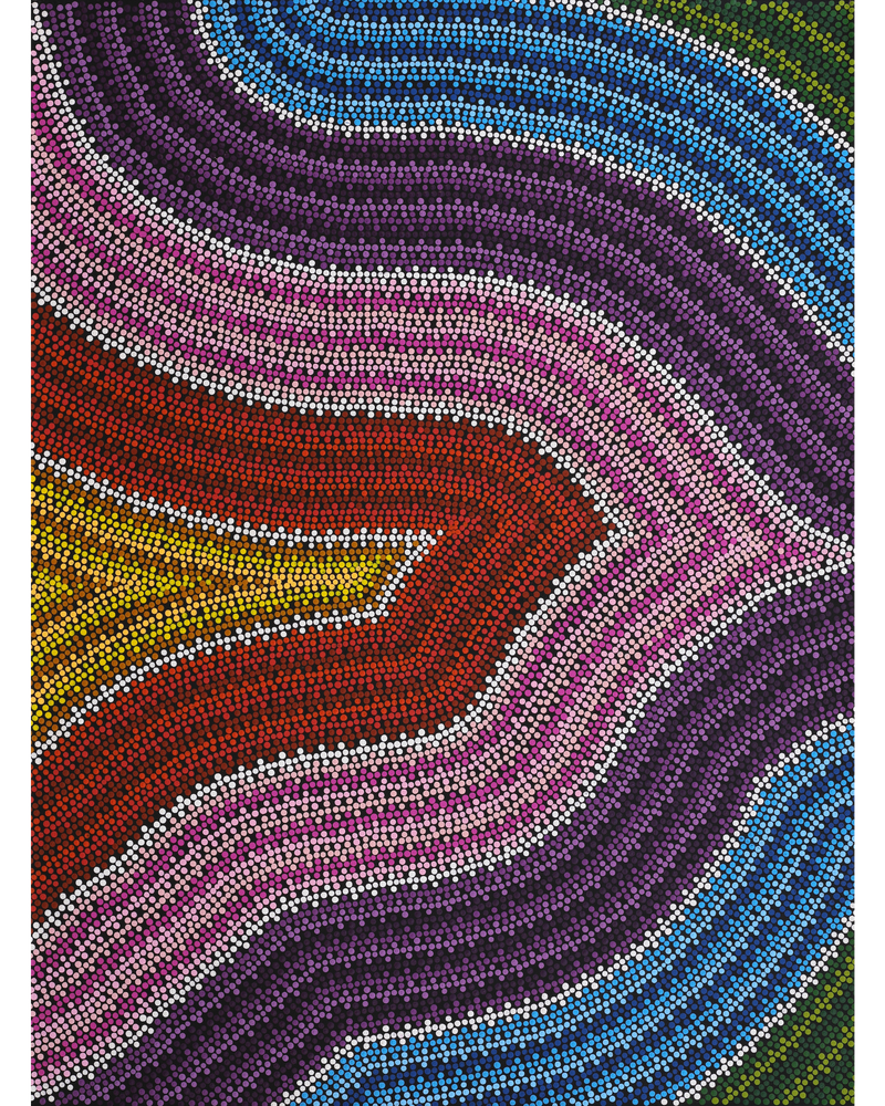 Aboriginal Artwork by Kylie Nelson, Walka Wiru Ngura Wiru, 101x77cm