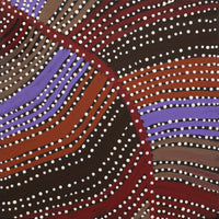 Aboriginal Artwork by Kylie Napangardi Williams, Yarla Jukurrpa (Bush Potato Dreaming) - Cockatoo Creek, 30x30cm