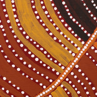 Aboriginal Artwork by Kylie Napangardi Williams, Yarla Jukurrpa (Bush Potato Dreaming) - Cockatoo Creek, 30x30cm