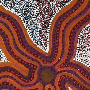 Aboriginal Art by Lekira Napurrurla Oldfield, Karnta Jukurrpa (Womens Dreaming), 50x40cm - ART ARK®
