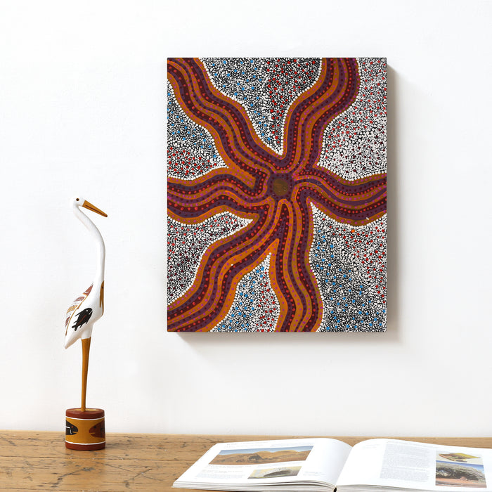 Aboriginal Art by Lekira Napurrurla Oldfield, Karnta Jukurrpa (Womens Dreaming), 50x40cm - ART ARK®