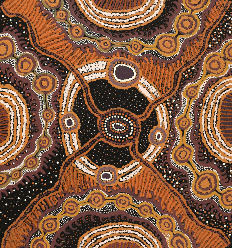 Aboriginal Art by Lena Young, Ngayuku Ngura, 49x46cm - ART ARK®