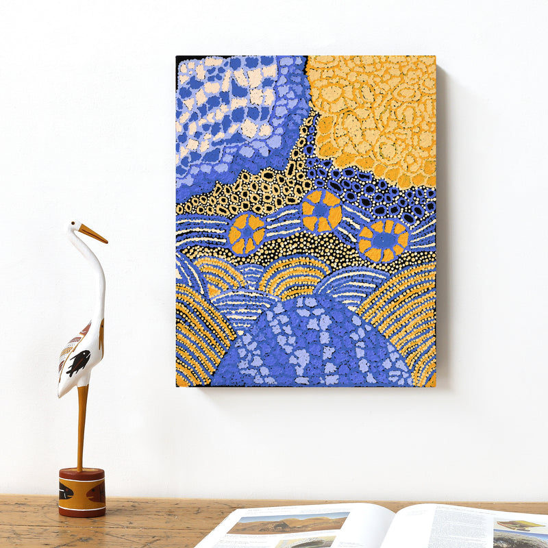 Aboriginal Artwork by Lena Young, Ngayuku Ngura, 51x40cm