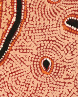 Aboriginal Art by Leston Japaljarri Spencer, Warna Jukurrpa (Snake Dreaming), 183x152cm - ART ARK®