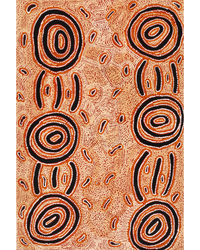 Aboriginal Artwork by Leston Japaljarri Spencer, Warna Jukurrpa (Snake Dreaming), 91x61cm