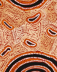 Aboriginal Artwork by Leston Japaljarri Spencer, Warna Jukurrpa (Snake Dreaming), 91x61cm