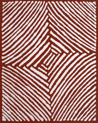Aboriginal Artwork by Letisha Napanangka Marshall, Ngapa Jukurrpa (Water Dreaming) - Puyurru, 50x40cm