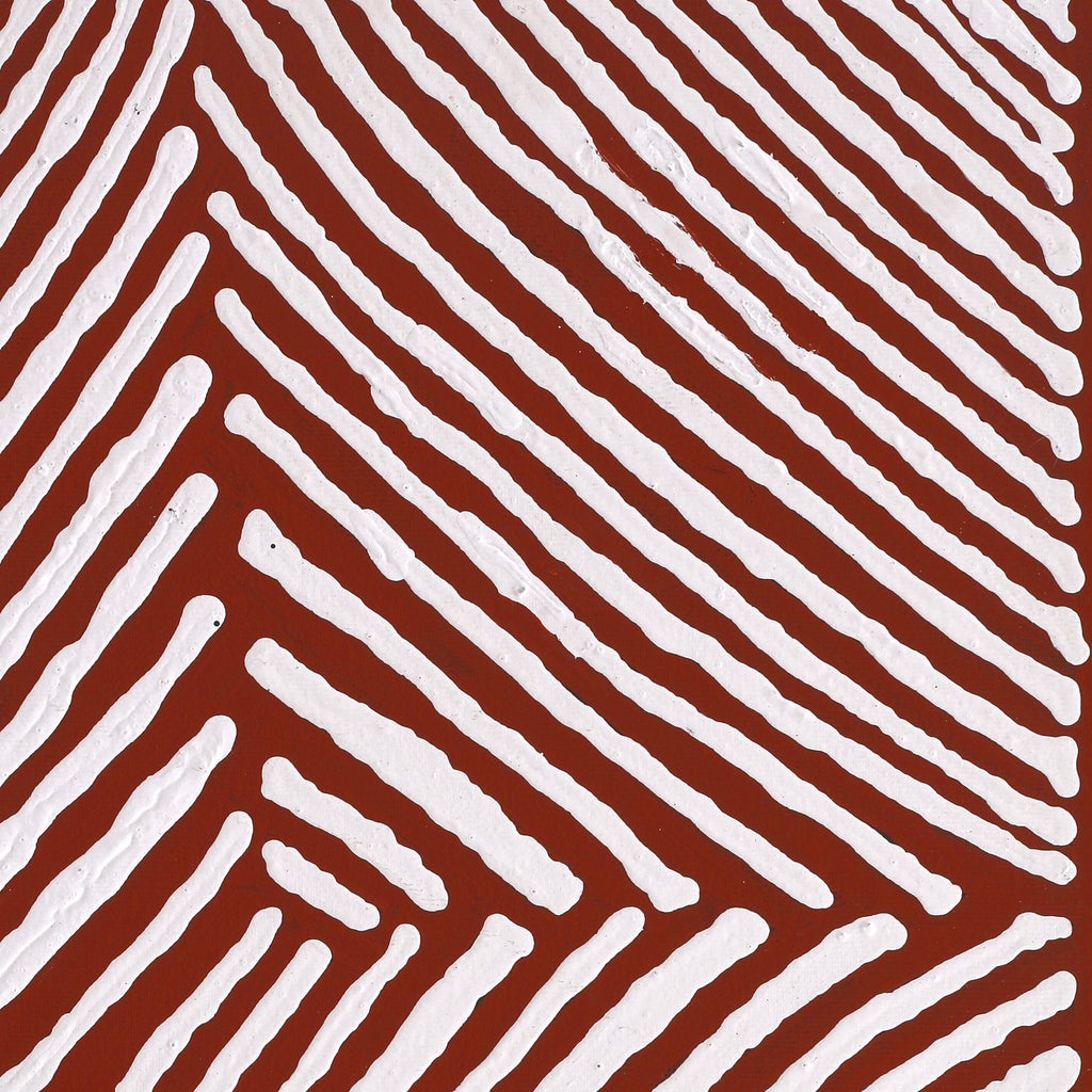 Aboriginal Artwork by Letisha Napanangka Marshall, Ngapa Jukurrpa (Water Dreaming) - Puyurru, 50x40cm