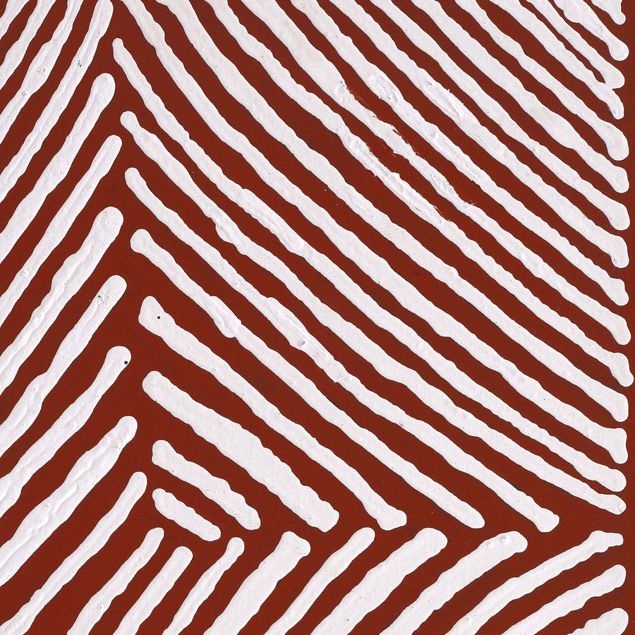 Aboriginal Artwork by Letisha Napanangka Marshall, Ngapa Jukurrpa (Water Dreaming) - Puyurru, 50x40cm
