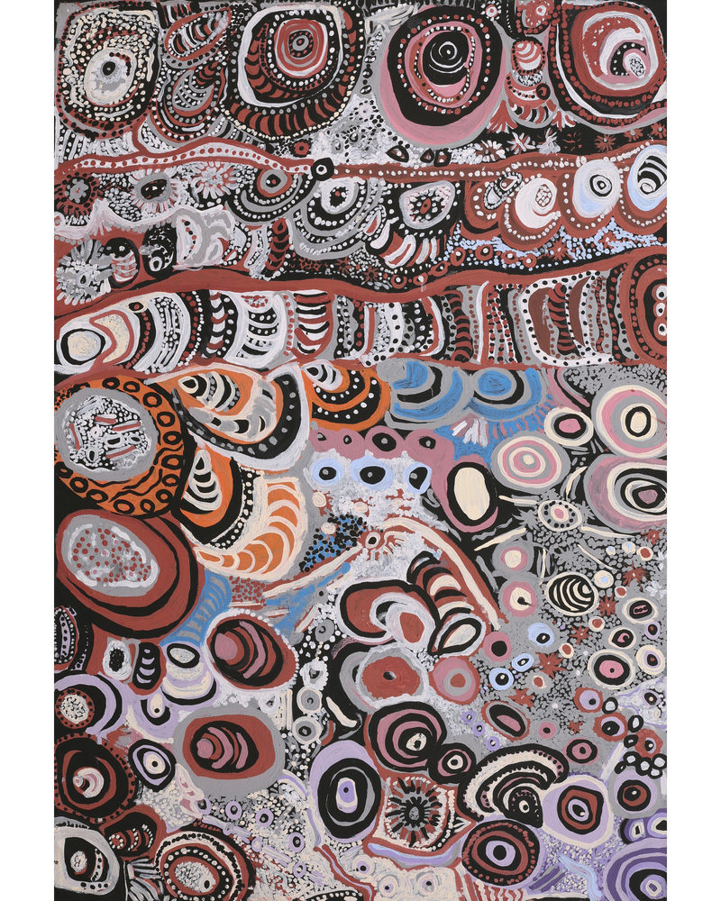 Aboriginal Artwork by Lexie Michael, Tjakura Tjukurpa - Lexie's Story, 100x68cm