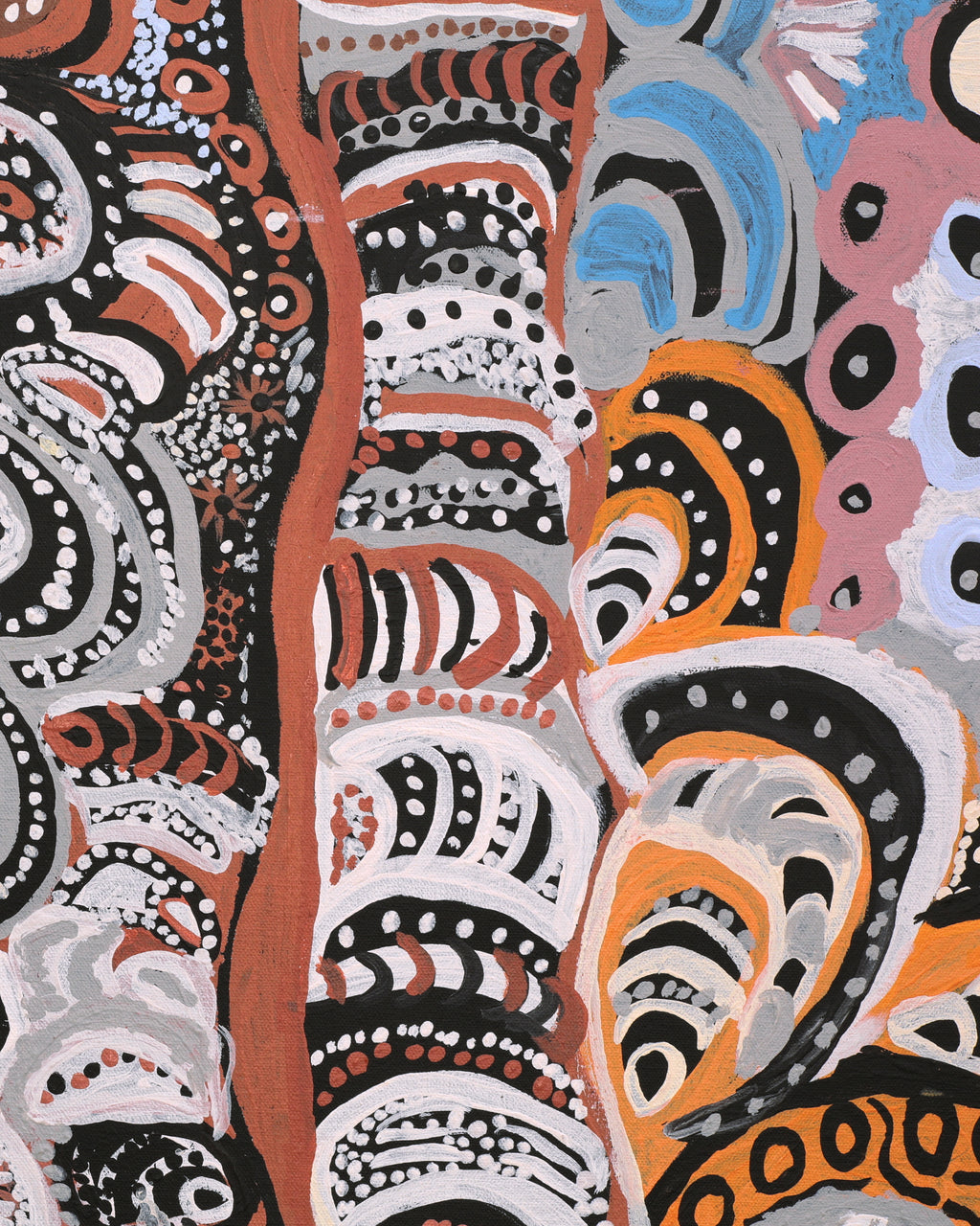 Aboriginal Artwork by Lexie Michael, Tjakura Tjukurpa - Lexie's Story, 100x68cm