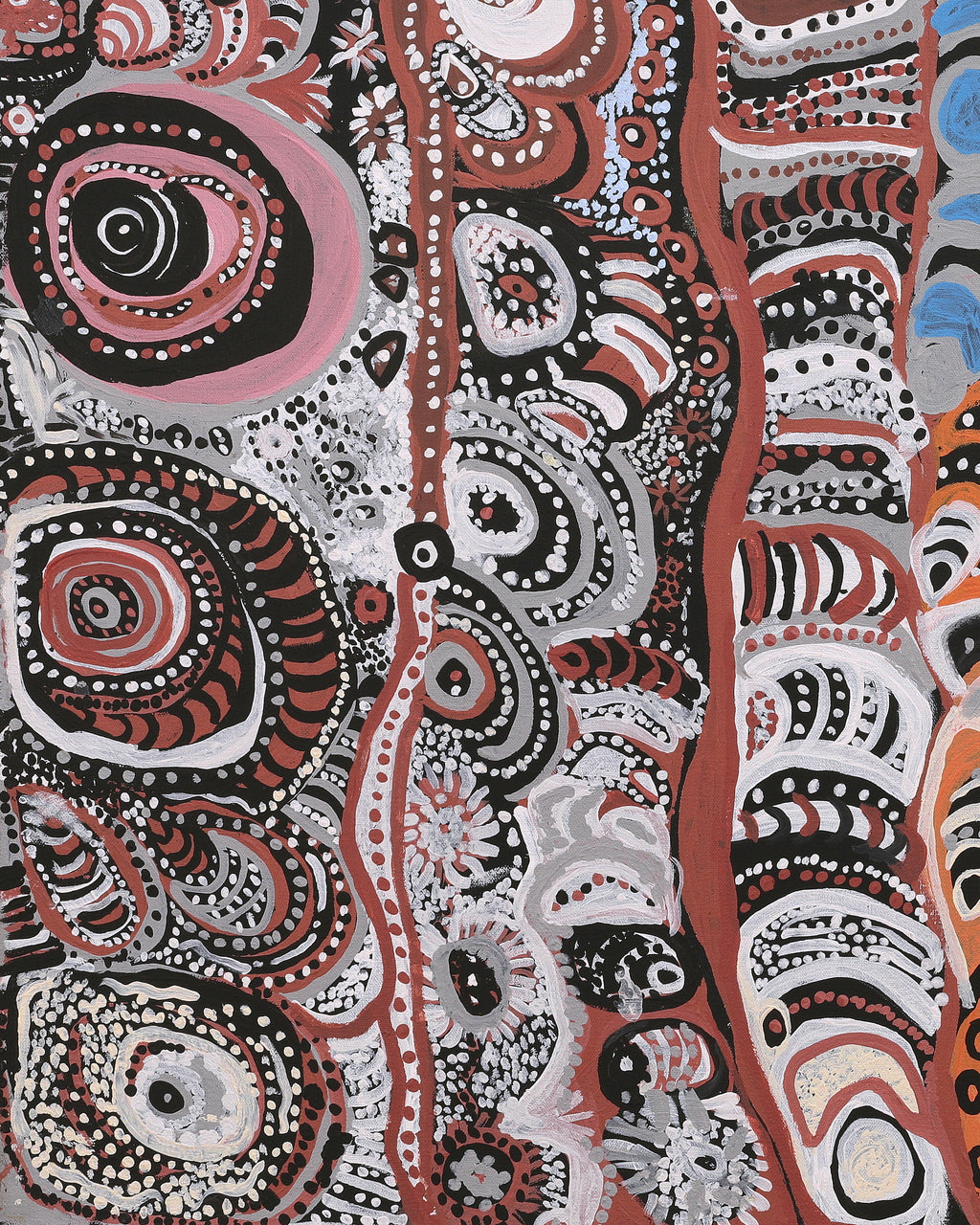 Aboriginal Artwork by Lexie Michael, Tjakura Tjukurpa - Lexie's Story, 100x68cm